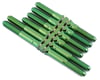 Image 1 for J&T Bearing Co. Tekno EB410.2 Titanium "Milled'' XD Turnbuckle Kit (Green) (6)