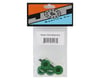 Image 2 for J&T Bearing Co. Aluminum 17mm Serrated Wheel Nuts (Green) (4)