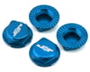Image 1 for J&T Bearing Co. Aluminum 17mm Serrated Wheel Nuts (Light Blue) (4)
