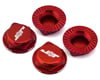 Image 1 for J&T Bearing Co. Aluminum 17mm Serrated Wheel Nuts (Red) (4)