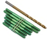 Image 1 for J&T Bearing Co. GFRP 2024 Assailant Titanium "Milled'' XD Turnbuckles (Green)