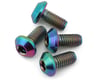 Image 1 for J&T Bearing Co. Flat Top Titanium Screw Pack (Oil Slick) (4) (6mm)