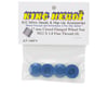 Image 2 for King Headz 17mm Fine Thread Flanged Closed End Wheel Nut (Blue) (4)