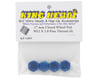 Image 2 for King Headz 17mm Fine Thread Closed End Wheel Nut (Blue) (4)