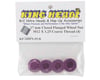 Image 2 for King Headz 17mm Coarse Thread Flanged Closed End Wheel Nut (Purple) (4)