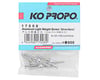 Image 2 for KO Propo Aluminum Light Weight Wheel Extension Screw Set (Silver) (8)