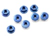 Image 1 for Kyosho 4x4.5mm Steel Flanged Nut (Blue) (8)