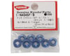 Image 2 for Kyosho 4x4.5mm Steel Flanged Nut (Blue) (8)