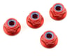 Image 1 for Kyosho 4x4.5mm Aluminum Flanged Locknut (Red) (4)