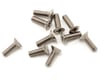 Image 1 for Kyosho 3x10mm Titanium Flat Head Phillips Screw (10)