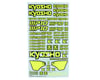 Image 1 for Kyosho MP10 Decal Sheet (Yellow)