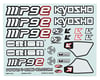 Image 1 for Kyosho MP9e Decal Set