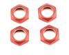 Image 1 for Kyosho Wheel Nut W/Nylon (Red) (4)