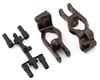 Image 1 for Kyosho Aluminum Front Hub Carriers (Gunmetal) (2) (16°)