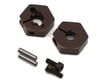 Image 1 for Kyosho 12mm Clamping Wheel Hex Hub Set (Gunmetal) (2)