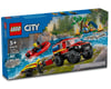 Image 6 for LEGO City 4x4 Fire Truck W/Rescue Boat Set