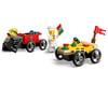 Image 2 for LEGO City Pizza vs. Fire Truck Race Car Pack Set