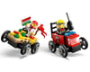 Image 3 for LEGO City Pizza vs. Fire Truck Race Car Pack Set