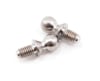 Image 1 for Lunsford 3x5mm Broached Titanium Ball Studs (2)