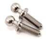 Image 1 for Lunsford 4.8x10mm Broached Titanium Ball Studs (2) (SC10 4x4)