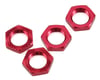 Image 1 for Losi 17x5mm Serrated Wheel Nut (Red) (4)