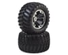 Image 1 for Losi 12mm Hex TENACITY T Pre-Mounted Truck Tire (Black Chrome) (2)
