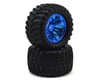 Image 1 for Losi TENACITY Truggy Pre-Mounted 1/10 Monster Truck Tire (Blue Chrome) (2)