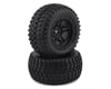 Image 1 for Losi 22S ST Pre-Mounted 1/10 Stadium Truck Tires (Black) (2)