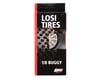 Image 2 for Losi Pre-Mounted 1/8 Rally Buggy Tire w/White Spoke Rim (Blue) (2)