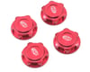 Image 1 for Losi Covered 17mm Aluminum Wheel Nuts (Red) (4)