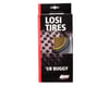 Image 2 for Losi 1/8 Reptile Buggy Tires w/Foam (Silver) (2)