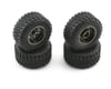 Image 1 for Losi Pre-Mounted Desert Tire Set (Black Chrome) (4)