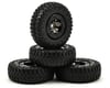 Image 1 for Losi Pre-Mounted Scale AT Tire & Wheel Set (4) (Black)