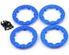 Image 1 for Losi Beadlock Ring Set w/Screws (Blue Chrome) (4)