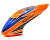 Image 1 for Lynx Heli Blade 130 X Goblin Style Fiberglass Canopy (Scheme 04 - Orange/Blue)
