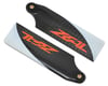 Image 1 for Lynx Heli Zeal 68mm Carbon Fiber Tail Blades (Neon Orange)