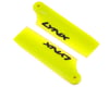 Image 1 for Lynx Heli 47mm Plastic Tail Blade Set (Neon Yellow) (Blade 300 X)