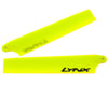 Image 1 for Lynx Heli 105mm Plastic Main Blade Set (Neon Yellow) (AXE 100)
