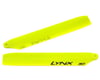 Image 1 for Lynx Heli 125mm Stretch Replica Plastic Main Blade (Yellow) (mCP X BL)