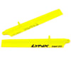 Image 1 for Lynx Heli 135mm "Bullet" Plastic Main Blade Set (Neon Yellow) (Blade 130 X)