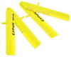 Image 1 for Lynx Heli 120mm "Bullet Pro Edition" Plastic Main Blade Set (Yellow) (T-Rex 150)