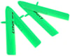 Image 1 for Lynx Heli 125mm "Bullet Pro Edition" Plastic Main Blade Set (Green) (T-Rex 150)