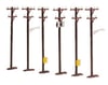 Image 1 for MTH Trains M.T.H. RailKing O-Scale Telephone Pole Set (6)