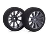Image 1 for Matrix Tires 26mm 1/10 Foam Front Tires (Air Carbon Rim) (2) (12mm Hex) (Wet)