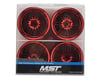Image 3 for MST X603 Wheel Set (Red) (4) (+11 Offset)