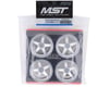 Image 4 for MST 5 Spoke Wheel Set (Flat Silver) (4)