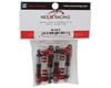 Image 2 for NEXX Racing SCX24 45mm Aluminum Oil-Filled Threaded Reservoir Shocks (Red) (4)