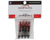 Image 2 for NEXX Racing SCX24 45mm Aluminum Oil-Filled Threaded Shocks (Red) (4)