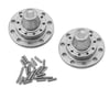 Image 1 for Orlandoo Hunter 32T01 6x4 Scania Rear Wheel Metal Hub Trim Caps (Silver) (2)