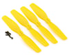 Image 1 for OMPHobby M2 EVO Tail Blade Set (4) (Yellow)